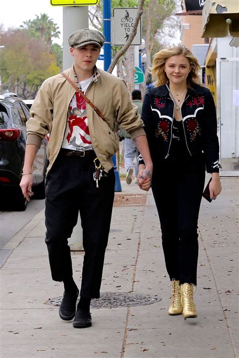 Brooklyn beckham and chloë moretz have made things instagram official. CHLOE MORETZ Celebrates Her Birthday with Brooklyn Beckham ...
