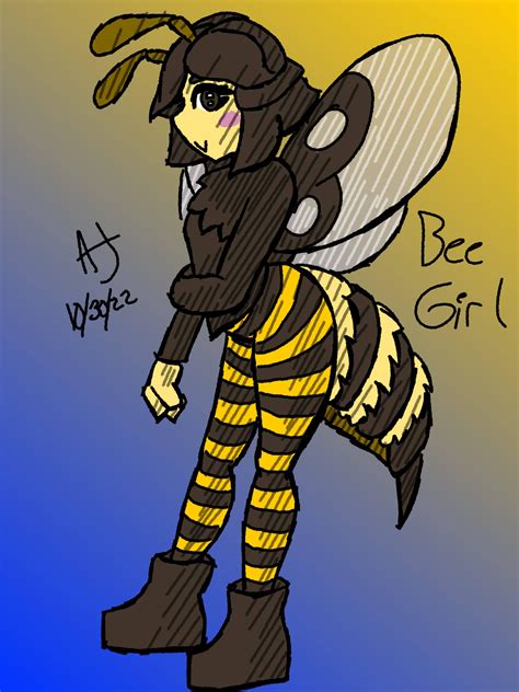 I Drew A Bee Girl Again R196