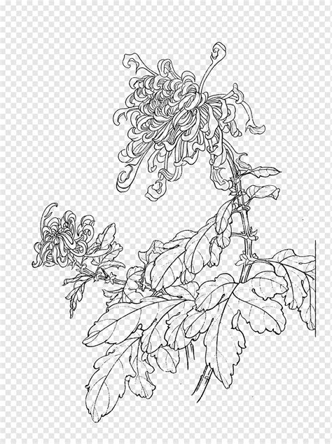 Chrysanthemum Tea Song Dynasty U Du Cfu B Gongbi Chrysanthemum Leaf Monochrome Flower