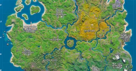 Byba Fortnite Chapter 2 Map With Names