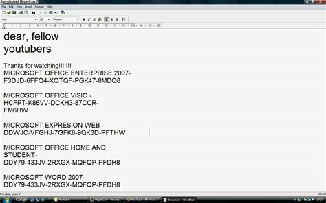 Product Keys For Microsoft Word 2010 Holoserswing