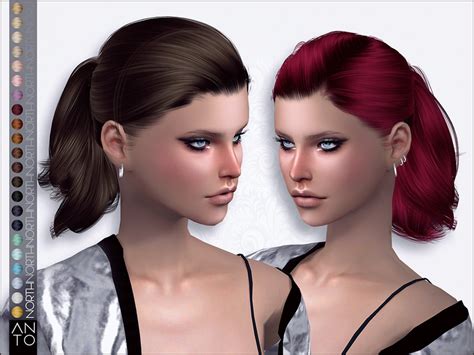 The Sims Resource North Hair By Anto Sims 4 Hairs