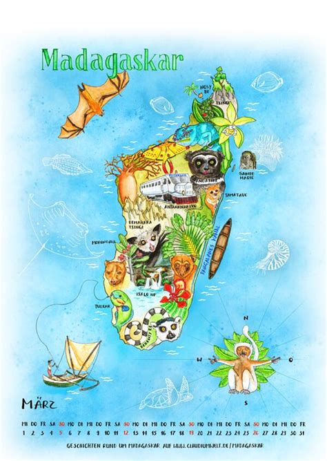 Бен стиллер, крис рок, дэвид швиммер и др. ? Kalender Illustrierte Inseln 2017 | Madagaskar ...