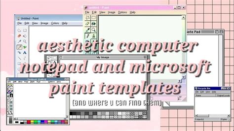 Microsoft notepad 1 free download. Aesthetic Computer Memo/Notepad/Microsoft Paint Templates ...