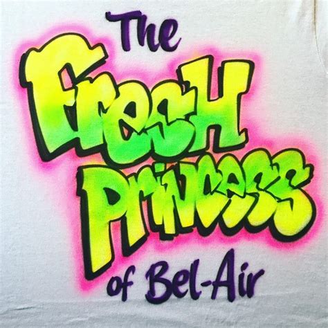 Airbrush Fresh Princess Of Bel Air Design Free Shipping Etsy Fresh