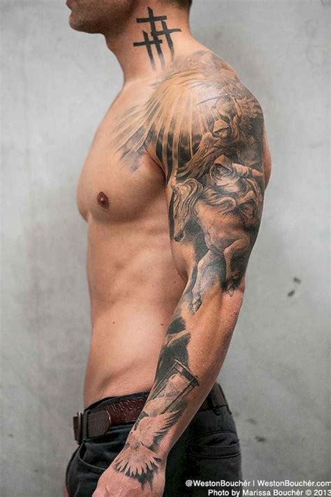 Tattoo From Shoulder To Elbow Male 45 Photos