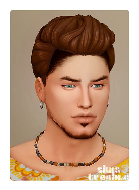 Simstrouble Travis Hair Simstrouble On Patreon Sims 4 Male Hair
