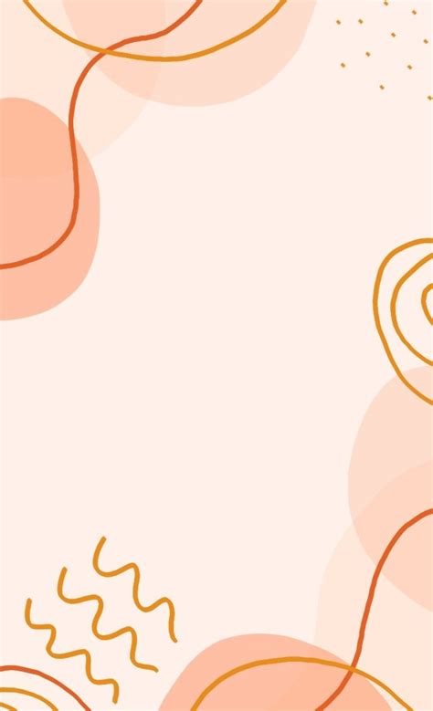 An Orange And Pink Abstract Background With Circles Lines And Swirls