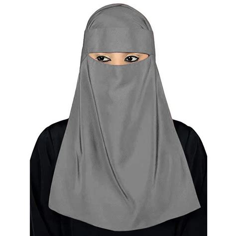 Muslim Hijab Islamic Veil Burqa Burka Niqab Nikab Women Solid Color