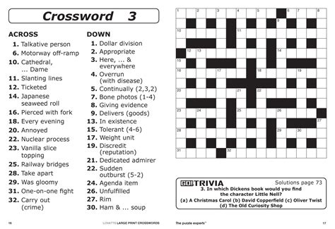 Crossword puzzles instructions what is crossword puzzles used for crossword puzzles instructions there are also websites that offer free daily printable crossword puzzles. Easy Crossword Puzzles Large Print Pictures to Pin on ...