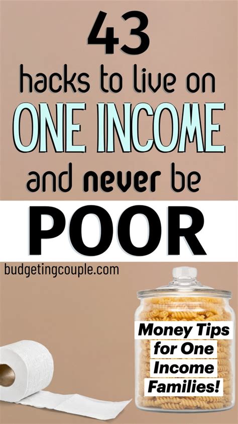 Money Tips For One Income Families An Immersive Guide By Budgeting