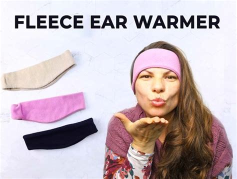 Diy Fleece Ear Warmer Headband Tutorial And Free Pattern ⋆ Hello Sewing