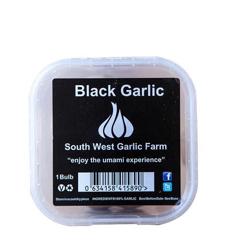 South West Garlic Farm Black Garlic Cloves 50g Farmers Fayre