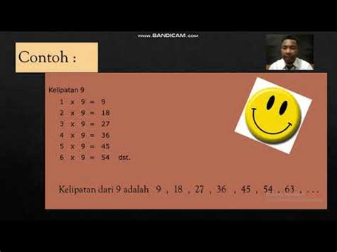 Matematika Kelipatan Dan Faktor Bilangan Youtube