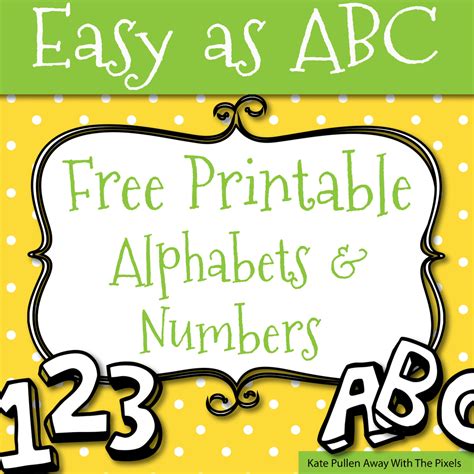All printable alphabet templates come in a variety we create these letters for banner making, to hang & spell any words you'd like or need. Free Printable Letters and Numbers for Crafts