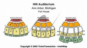 Hill Auditorium Tickets In Arbor Michigan Hill Auditorium Seating