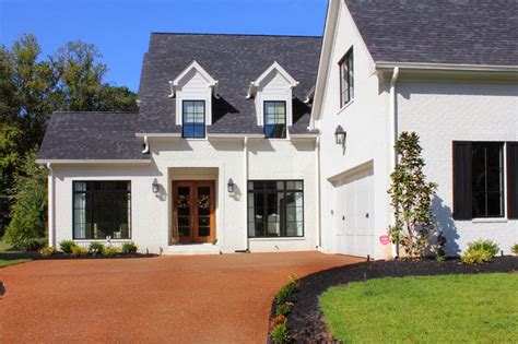 Each home has a different shade of white on the exterior. INSPIRED DESIGN: Trend Watch: Painted Brick Exteriors