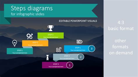 22 Modern Steps Diagram Infographics Powerpoint Template