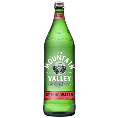 The Mountain Valley Water Bottled Spring Water 1 Liter Bottled Water