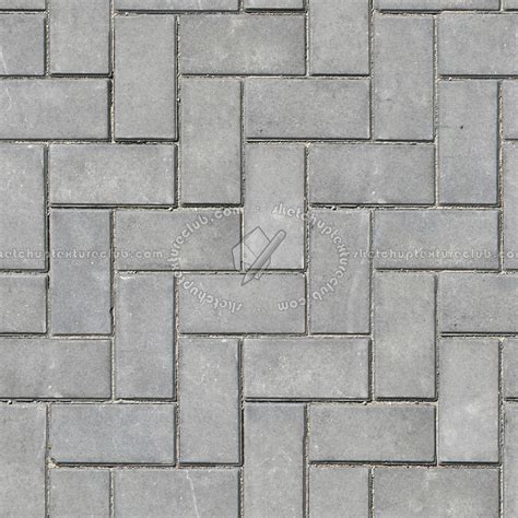 Stone Paving Herringbone Outdoor Texture Seamless 06563