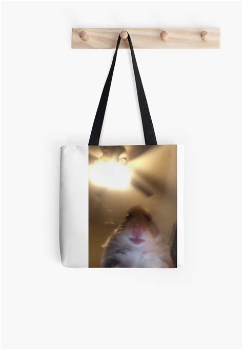 Staring Hamster Meme Tote Bag By Memesndeams Redbubble