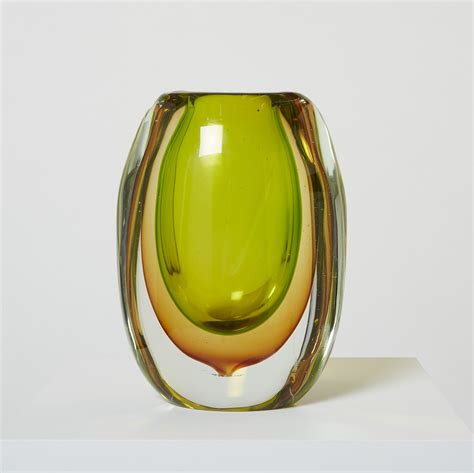 Flavio Poli Large Sommerso Murano Glass Vase By Seguso 1960 213573