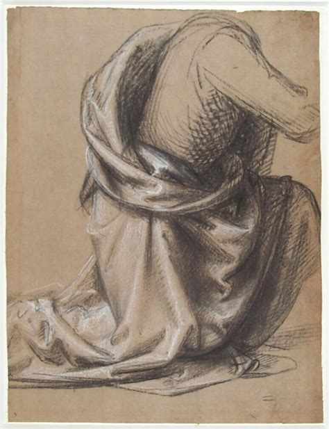 Drapery Study For The Kneeling Mary Magdalen In The Noli Me Tangere