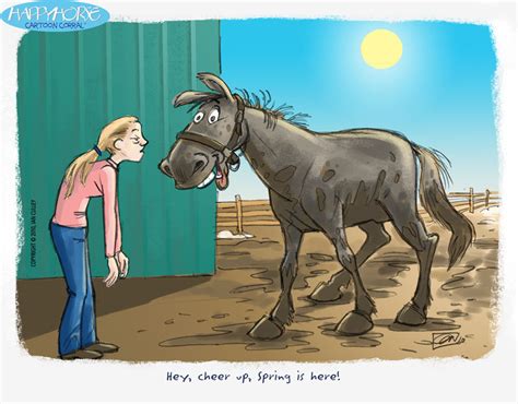 Horse Cartoon Week 7 Happy Horse By Ian Culley