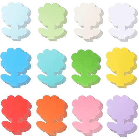 Buy 144 Pieces Flower Cutouts Paper Large Flowers Assorted Color Spring