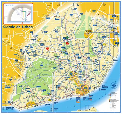 Lisbona Cartina E Mappe Di Lisbona