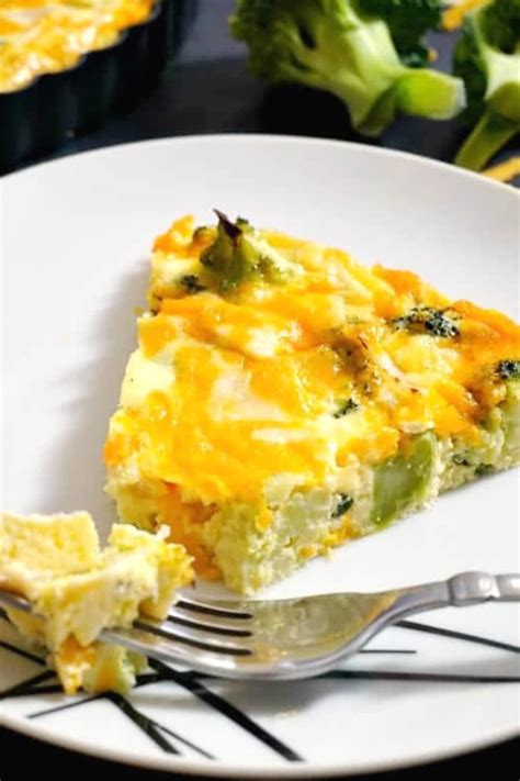 Crustless Broccoli And Cheese Quiche A Healthy Recipe That Is Ready In