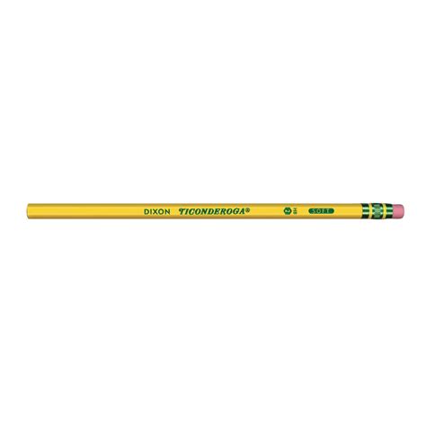 TICONDEROGA Pencils Wood Cased Unsharpened Graphite 2 HB Soft