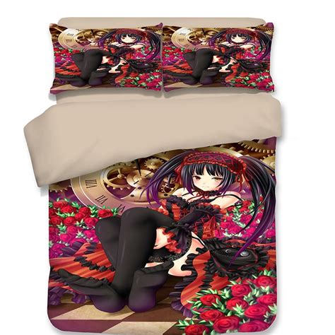 Anime full size comforter set. Aliexpress.com : Buy 2018 New pattern Tokisaki Kurumi 3D ...