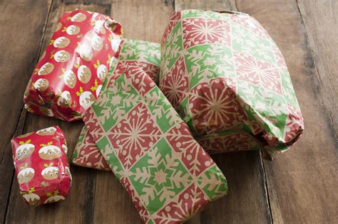 Free Stock Photo 17279 Pile of Christmas wrapped gifts on a wooden ...