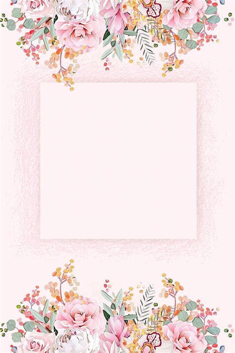 Pink watercolor painting, lip gloss, watercolor background pink, magenta, lip png. Vector Watercolor Hand Drawn Flowers Border Background ...