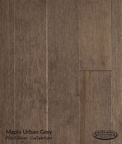 Grey Hardwood Floors Prefinished Maple Wickham Collection