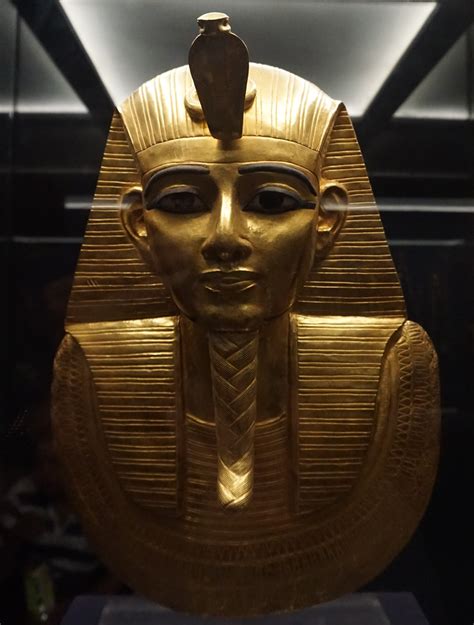 The Gold Burial Mask Of King Psusennes I Egyptian Museum And Royal