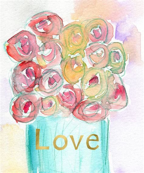 Roses Mixed Media Love And Roses Art By Linda Woods By Linda Woods