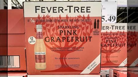 Fever Trees Pink Grapefruit Sparkling Mixers At Costco Are A Total Steal