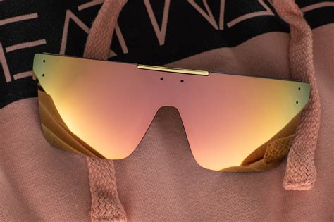 Quatro Sunglasses Rose Gold Heat Wave Visual