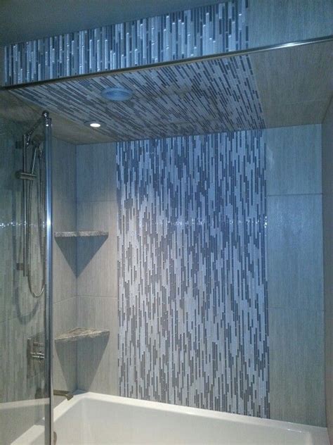 Shower With Waterfall Effect Installed By Bps Tile And Associate
