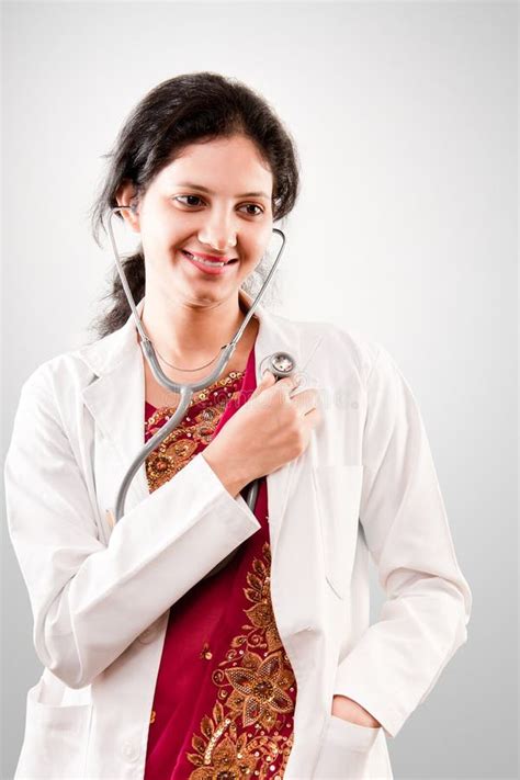 Indian Beautiful Female Doctor Stock Image Image Of Practice