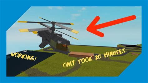 How To Make A Helicopter Roblox Plane Crazy YouTube
