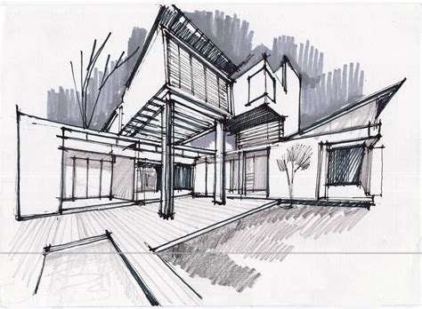 Sketch Bocetos Arquitectónicos Dibujo De Arquitectura Croquis