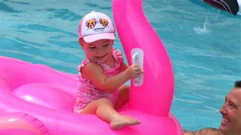 20 Month Old Girl Saves Self From Drowning In Pool