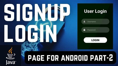 Part 2 Create Signup Page And Login Page In Android Studio Sqlite