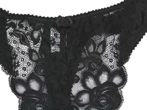 Silhouette Lingerie ‘paysanne Collection Black Floral Lace Thong Style