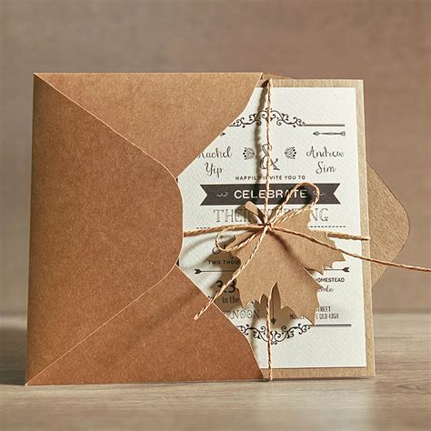 Open it up and find separate inserts for mehndi, sangeet, wedding. Aliexpress.com : Buy 5x7 Rustic Wedding Invitations ...