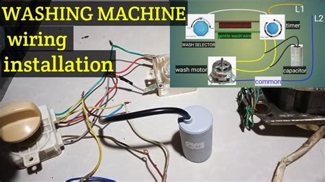Washing Machine Wiring Installation Youtube
