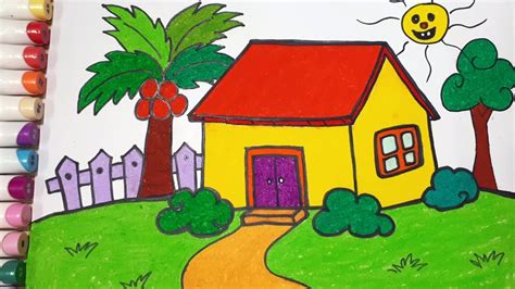 How To Draw A House Draw For Kids Youtube